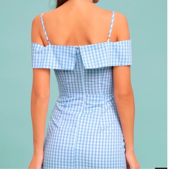 lulu’s gingham mini dress size xs - Picture 2 of 2